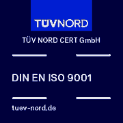 Prüfzeichen TÜV NORD CERT GmbH, DIN EN ISO 9001